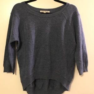 Autumn Cashmere denim blue 3/4 sleeve sweater XS